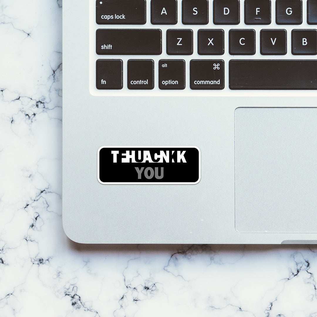 Thank you F#ck you Sticker