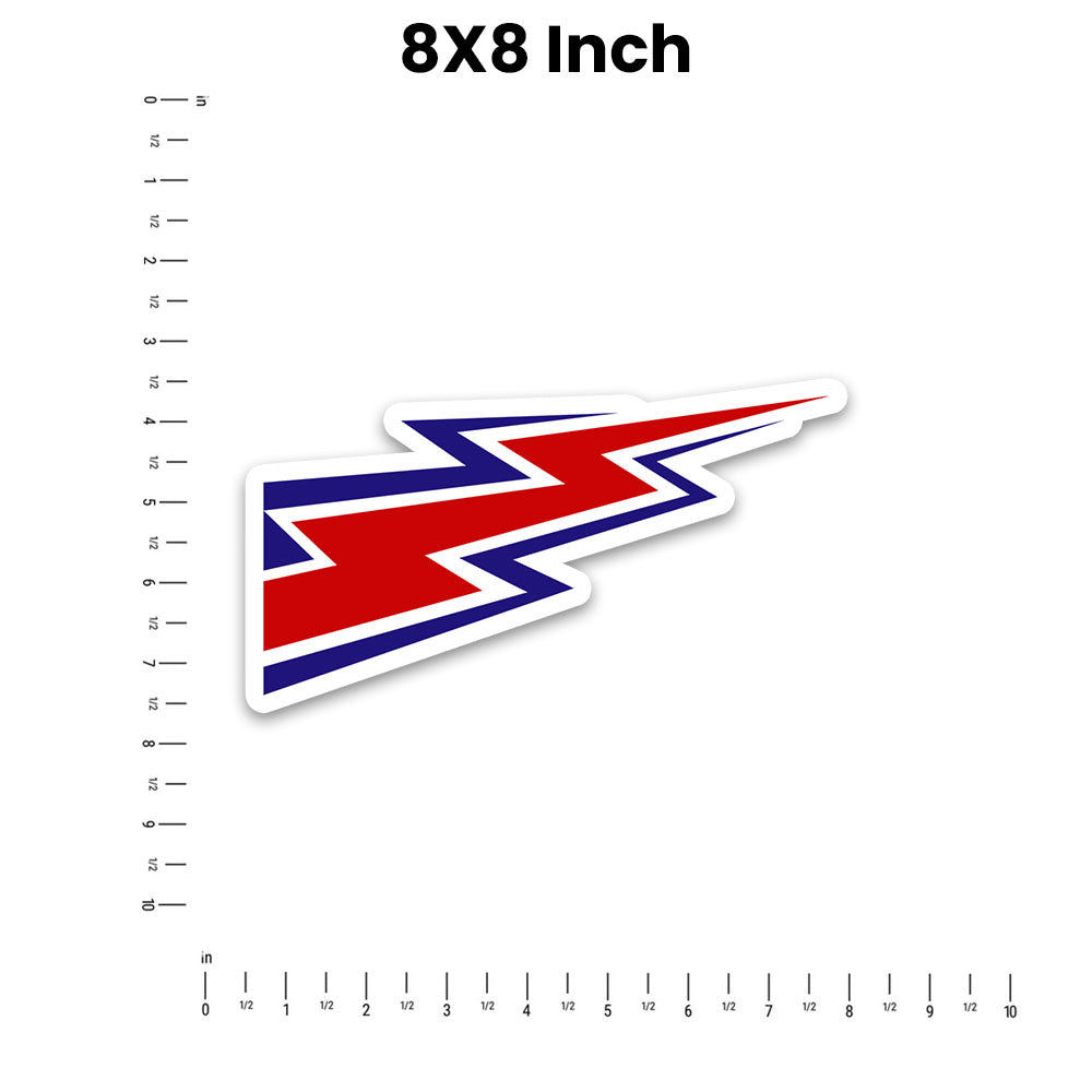 Lightning Bolt Bumper Sticker