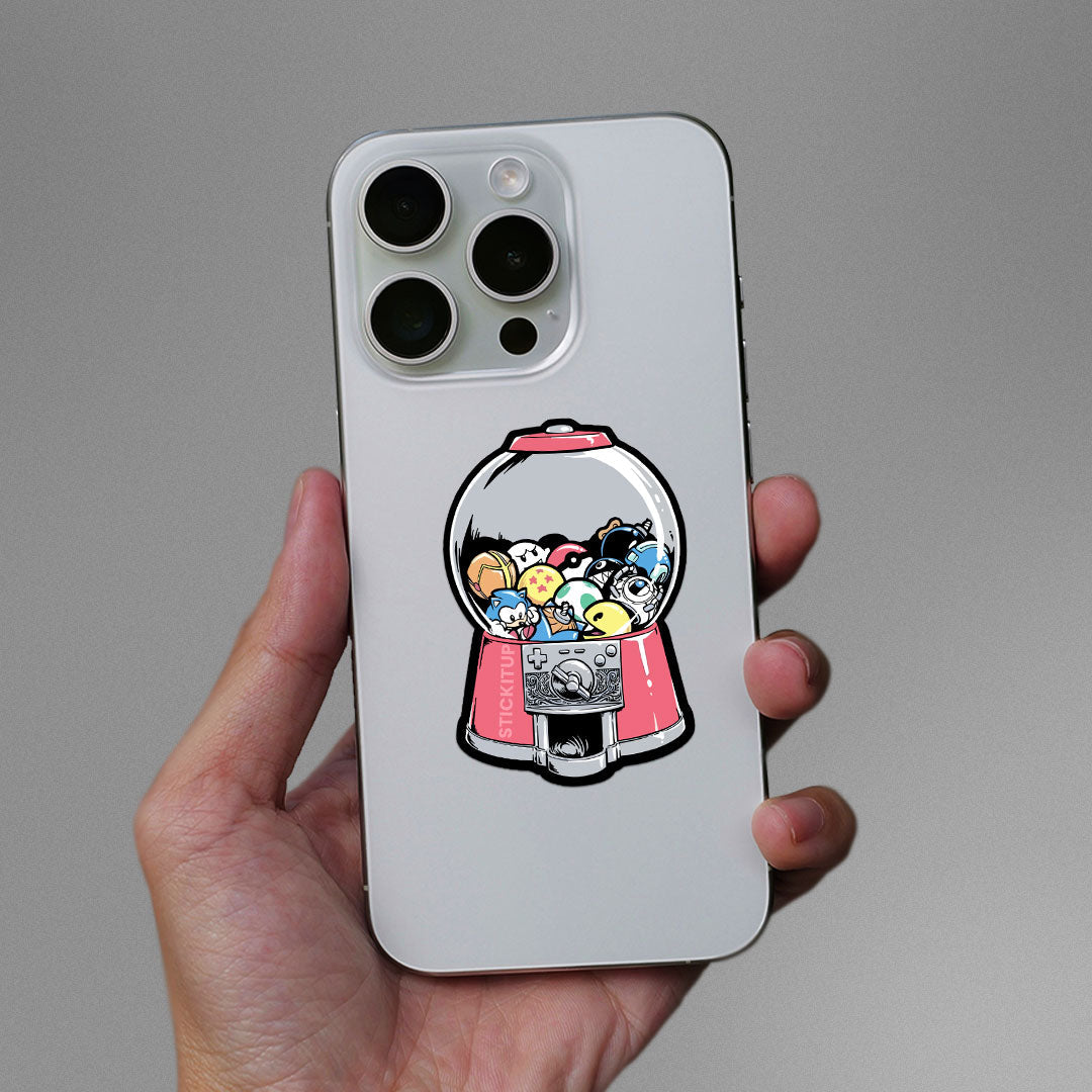 Anime Candy Machine Sticker