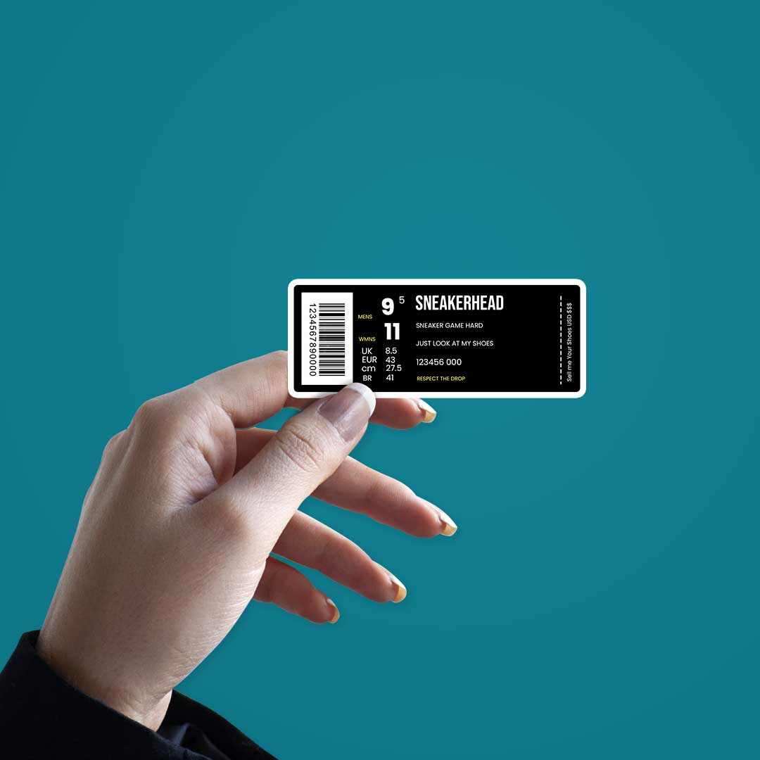 Sneakerhead Barcode sticker | STICK IT UP
