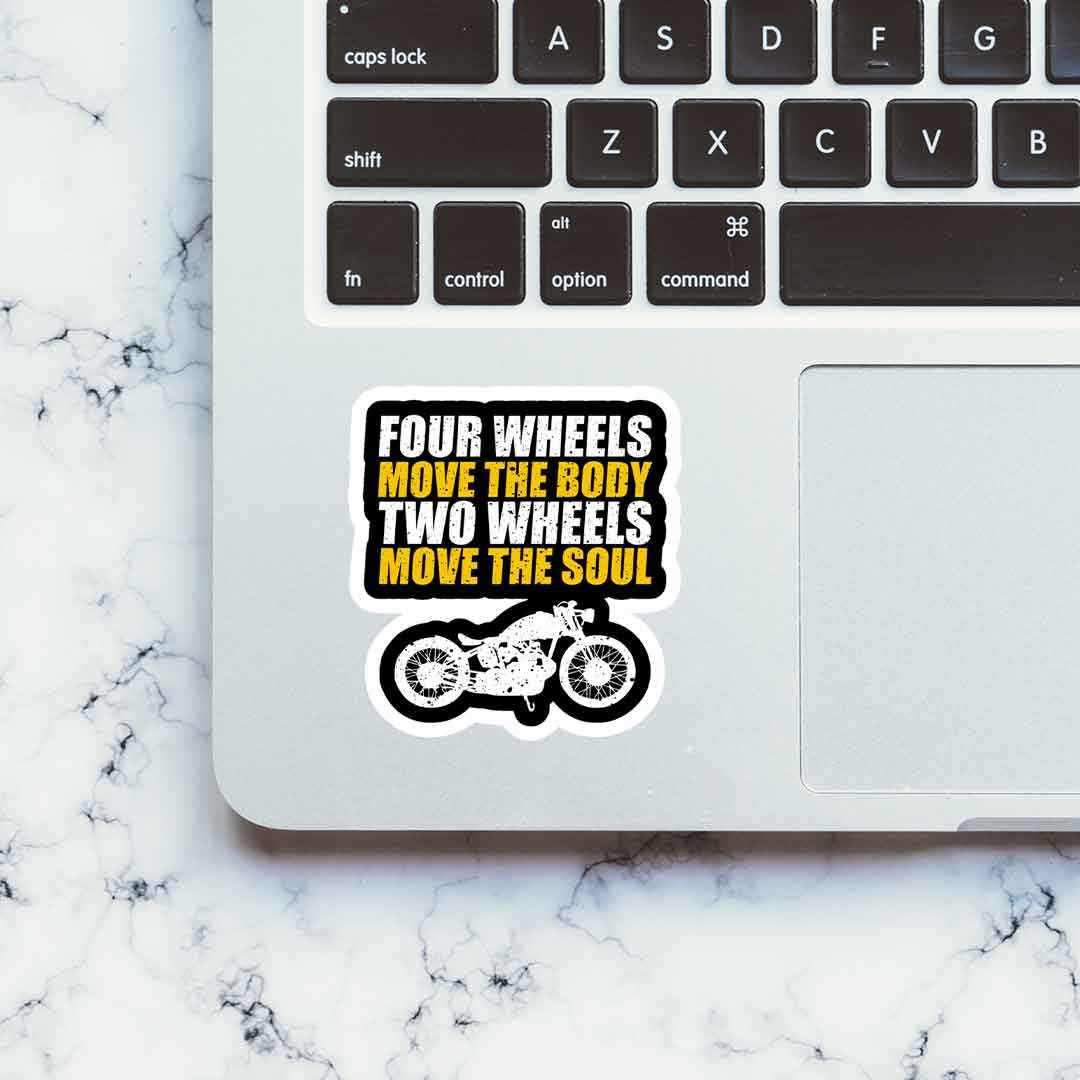 Two Wheels Move The Soul Sticker | STICK IT UP