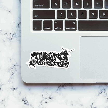 Tuning is not a crime Sticker | STICK IT UP